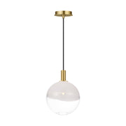 Visual Comfort SLP1001 Torian 1-lt 9" LED Small Pendant - Burnished Brass