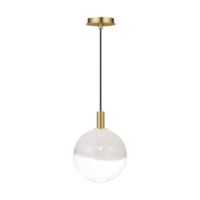 Visual Comfort SLP1001 Torian 1-lt 9" LED Small Pendant - Burnished Brass