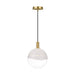 Visual Comfort SLP1001 Torian 1-lt 9" LED Small Pendant - Burnished Brass