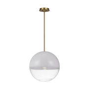 Visual Comfort SLP1011 Torian 1-lt 14" LED Medium Pendant - Burnished Brass