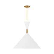 Visual Comfort SLP1021 Bodhi 1-lt 24" LED Pendant - Burnished Brass