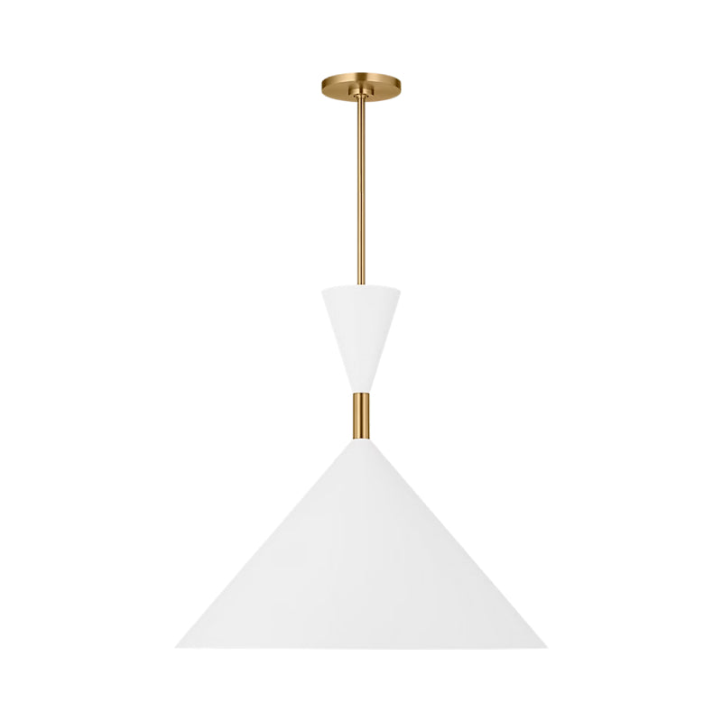 Visual Comfort SLP1021 Bodhi 1-lt 24" LED Pendant - Burnished Brass