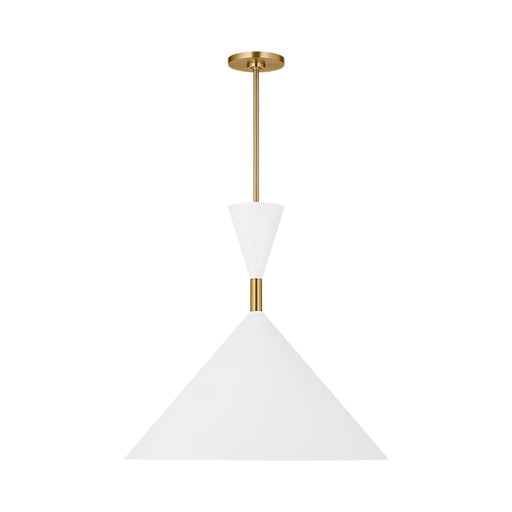 Visual Comfort SLP1021 Bodhi 1-lt 24" LED Pendant - Burnished Brass