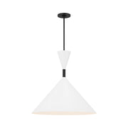 Visual Comfort SLP1021 Bodhi 1-lt 24" LED Pendant - Midnight Black