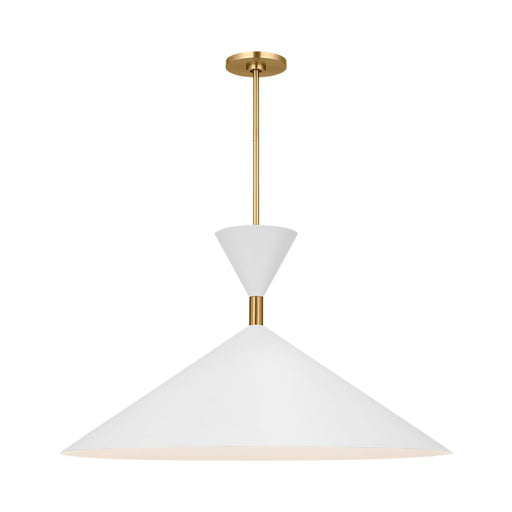 Visual Comfort SLP1031 Bodhi 1-lt 30" LED Pendant - Burnished Brass