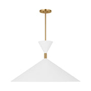 Visual Comfort SLP1031 Bodhi 1-lt 30" LED Pendant - Burnished Brass
