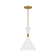 Visual Comfort SLP1041 Bodhi 1-lt 10" LED Pendant - Burnished Brass