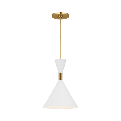 Visual Comfort SLP1041 Bodhi 1-lt 10" LED Pendant - Burnished Brass
