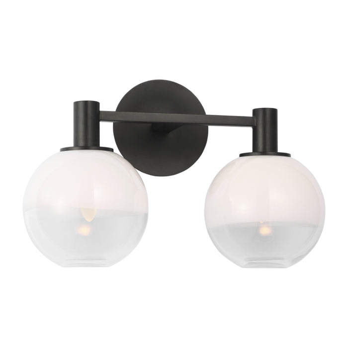 Visual Comfort SLV1002 Torian 2-lt 15" LED Vanity Light - Aged Iron