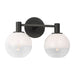 Visual Comfort SLV1002 Torian 2-lt 15" LED Vanity Light - Aged Iron