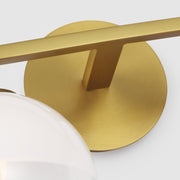 Visual Comfort SLV1002 Torian 2-lt 15" LED Vanity Light - Burnished Brass