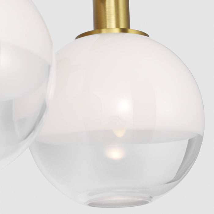 Visual Comfort SLV1002 Torian 2-lt 15" LED Vanity Light - Burnished Brass