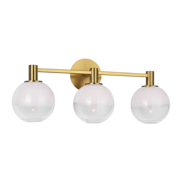 Visual Comfort SLV1003 Torian 3-lt 24" LED Vanity Light - Burnished Brass