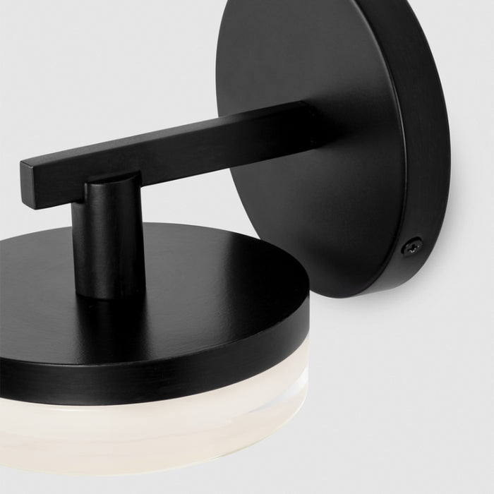 Visual Comfort SLV1011 Khan 1-lt 5" Tall LED Small Wall Sconce - Aged Iron