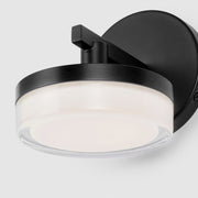 Visual Comfort SLV1011 Khan 1-lt 5" Tall LED Small Wall Sconce - Aged Iron