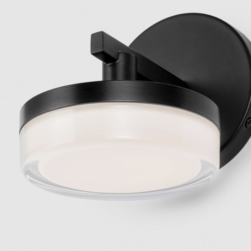 Visual Comfort SLV1011 Khan 1-lt 5" Tall LED Small Wall Sconce - Aged Iron