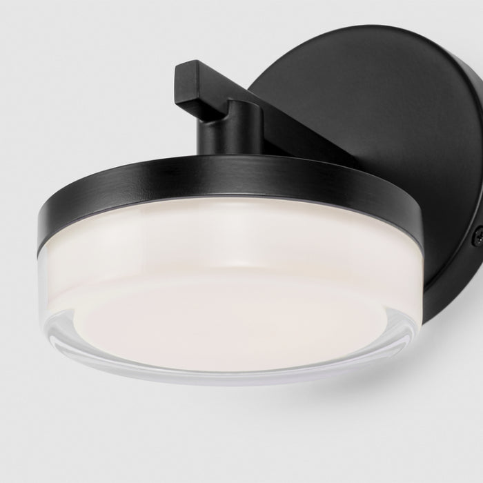 Visual Comfort SLV1011 Khan 1-lt 5" Tall LED Small Wall Sconce - Aged Iron