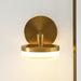 Visual Comfort SLV1011 Khan 1-lt 5" Tall LED Small Wall Sconce - Burnished Brass