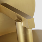 Visual Comfort SLV1011 Khan 1-lt 5" Tall LED Small Wall Sconce - Burnished Brass