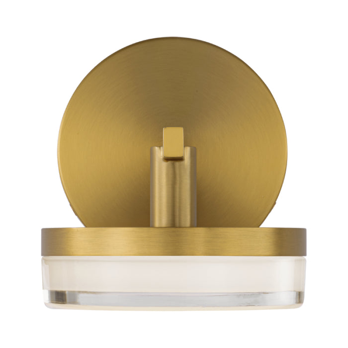 Visual Comfort SLV1011 Khan 1-lt 5" Tall LED Small Wall Sconce - Burnished Brass
