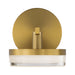 Visual Comfort SLV1011 Khan 1-lt 5" Tall LED Small Wall Sconce - Burnished Brass