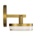Visual Comfort SLV1011 Khan 1-lt 5" Tall LED Small Wall Sconce - Burnished Brass