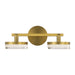 Visual Comfort SLV1012 Khan 2-lt 14" LED Wall Sconce - Burnished Brass