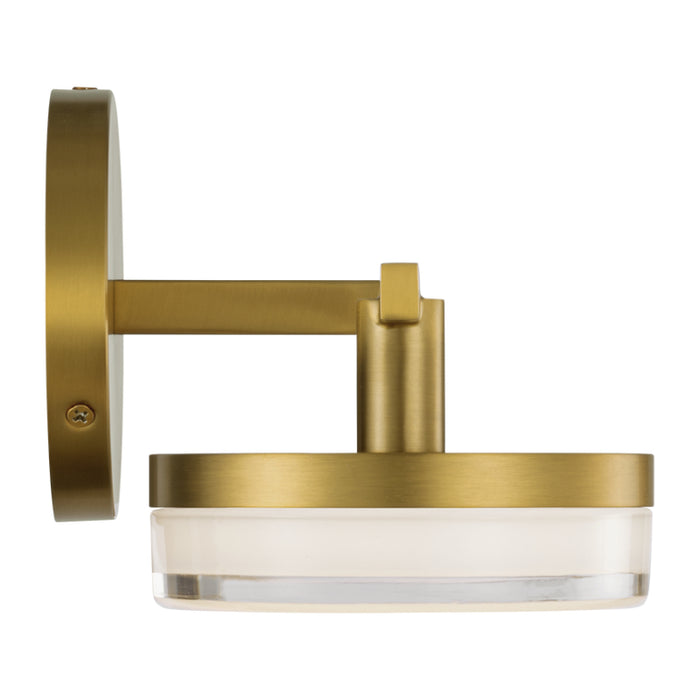 Visual Comfort SLV1012 Khan 2-lt 14" LED Wall Sconce - Burnished Brass
