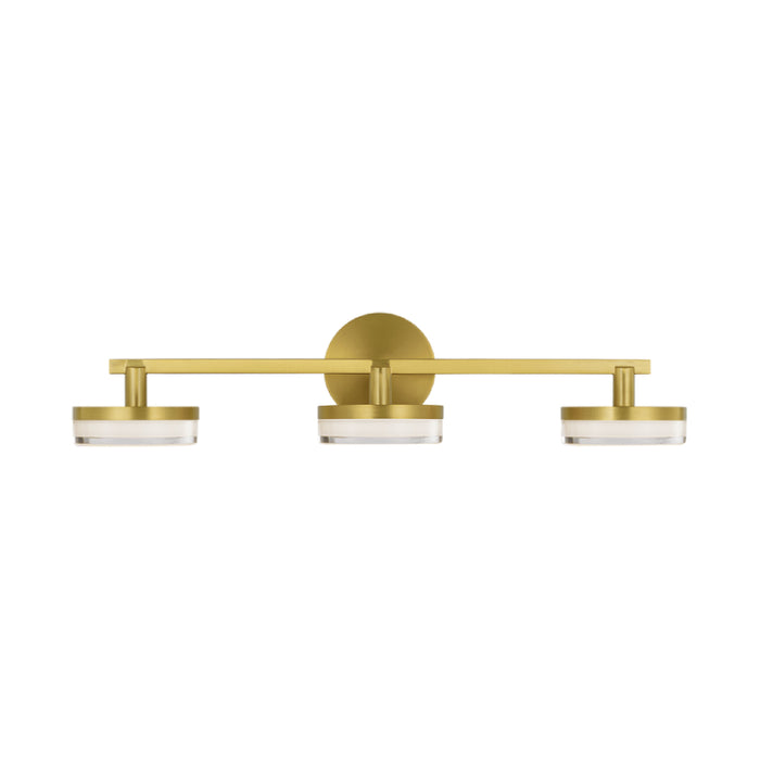Visual Comfort SLV1013 Khan 3-lt 24" LED Vanity Light - Burnished Brass