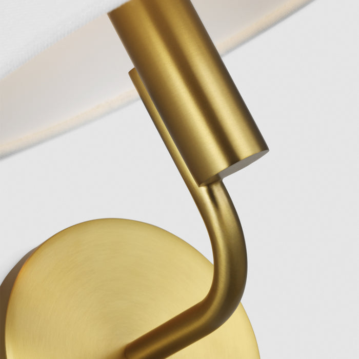 Visual Comfort SLW1001 Colfax 1-lt 10" Tall LED Small Wall Sconce - Burnished Brass