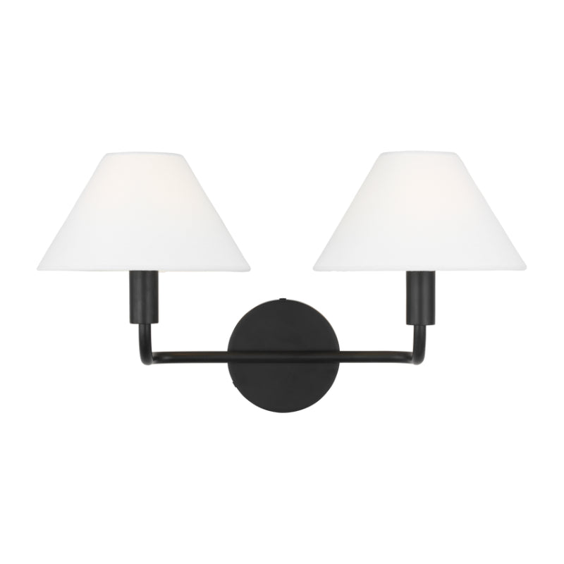 Visual Comfort SLW1012 Colfax 2-lt 19" LED Medium Wall Sconce - Aged Iron