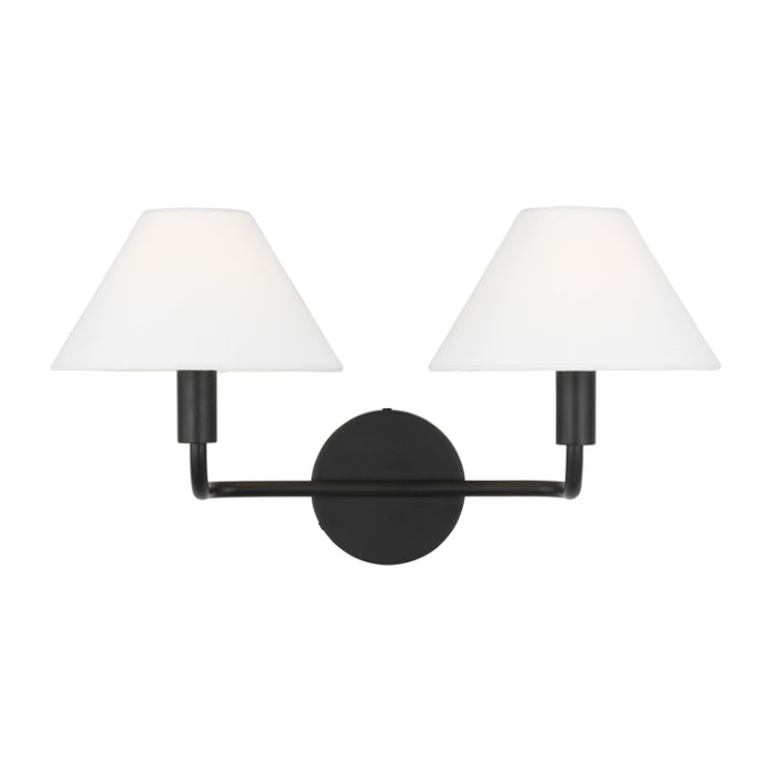 Visual Comfort SLW1012 Colfax 2-lt 19" LED Medium Wall Sconce - Aged Iron