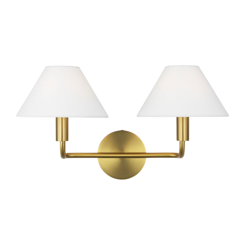 Visual Comfort SLW1012 Colfax 2-lt 19" LED Medium Wall Sconce - Burnished Brass