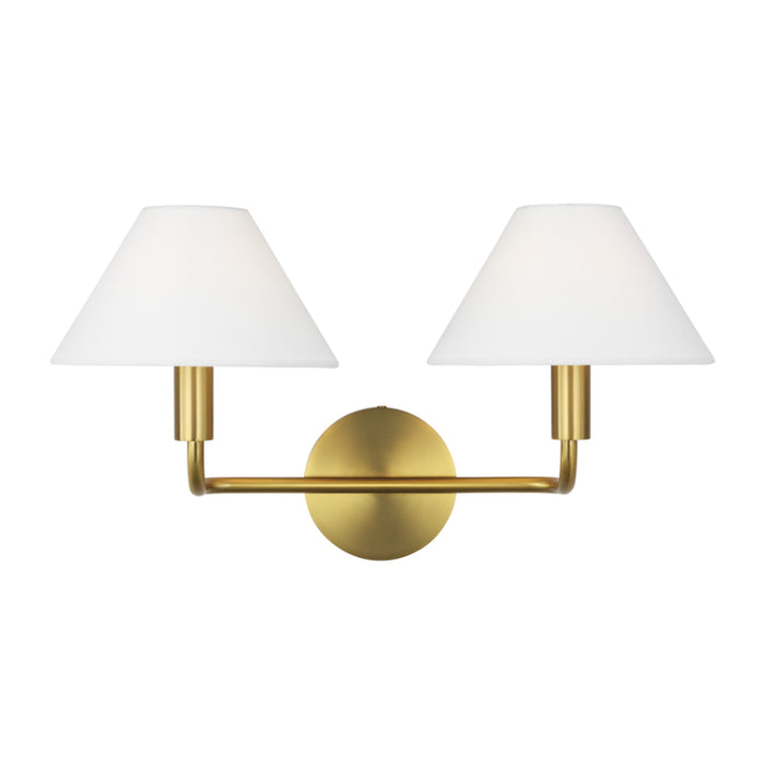 Visual Comfort SLW1012 Colfax 2-lt 19" LED Medium Wall Sconce - Burnished Brass
