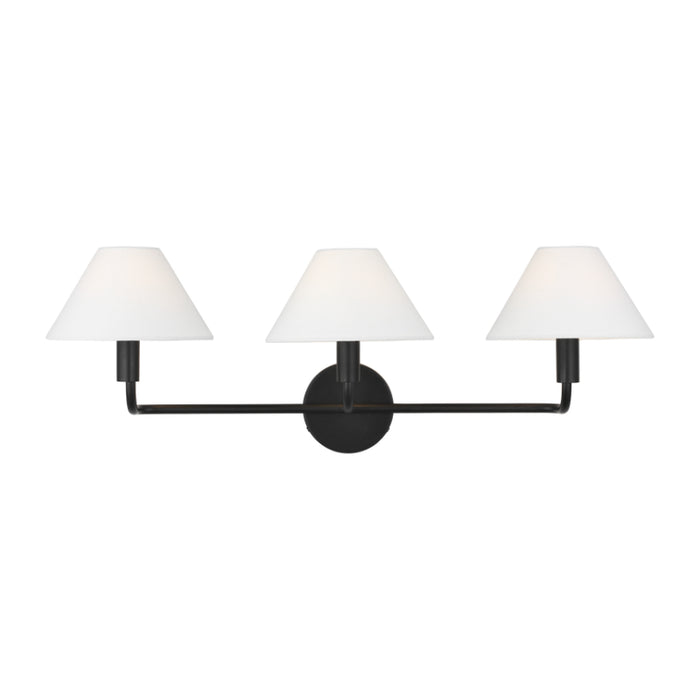 Visual Comfort SLW1023 Colfax 3-lt 29" LED Large Wall Sconce - Aged Iron