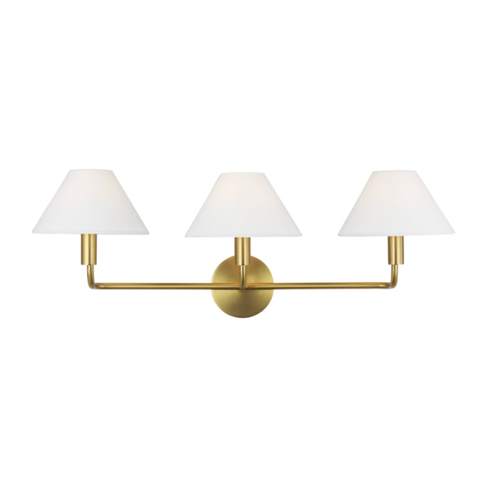 Visual Comfort SLW1023 Colfax 3-lt 29" LED Large Wall Sconce - Burnished Brass
