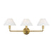 Visual Comfort SLW1023 Colfax 3-lt 29" LED Large Wall Sconce - Burnished Brass