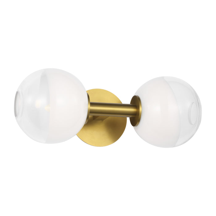 Visual Comfort SLW1032 Torian 2-lt 15" LED Linear Wall Sconce - Burnished Brass