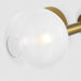 Visual Comfort SLW1032 Torian 2-lt 15" LED Linear Wall Sconce - Burnished Brass