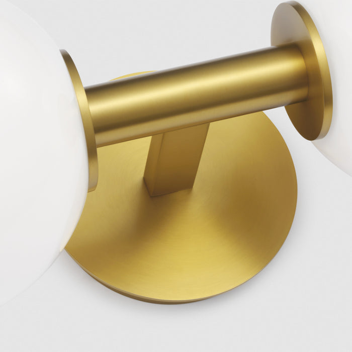 Visual Comfort SLW1032 Torian 2-lt 15" LED Linear Wall Sconce - Burnished Brass
