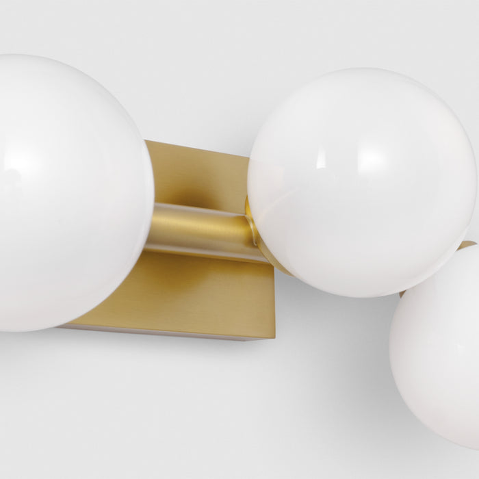 Visual Comfort SLW1043 Altair 3-lt 16" LED Vanity Light - Burnished Brass