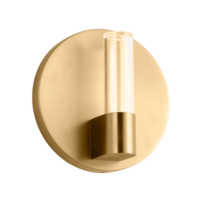 Visual Comfort SLW1071 Silas 1-lt 5" Tall LED Wall Sconce - Burnished Brass