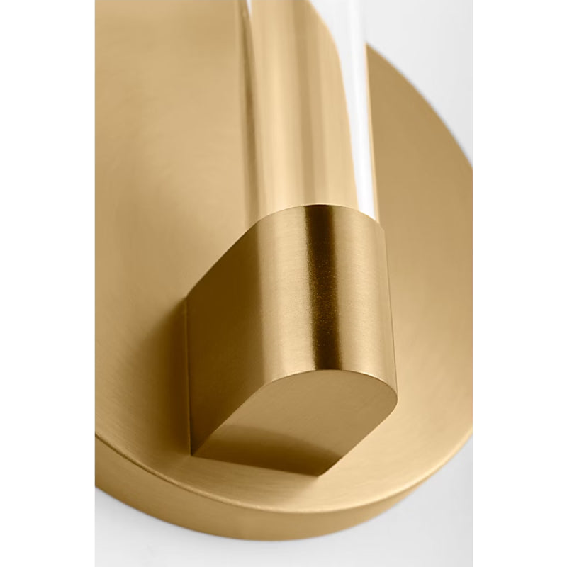 Visual Comfort SLW1071 Silas 1-lt 5" Tall LED Wall Sconce - Burnished Brass