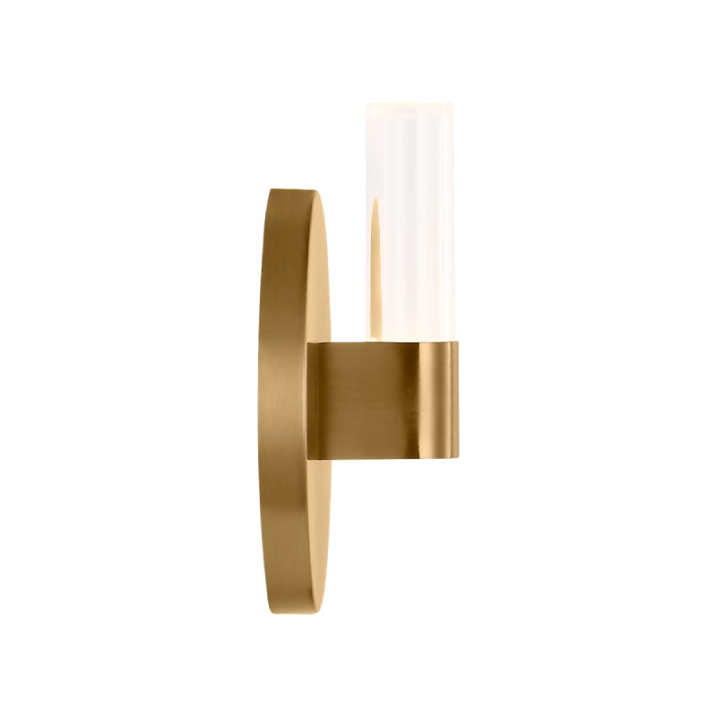 Visual Comfort SLW1071 Silas 1-lt 5" Tall LED Wall Sconce - Burnished Brass