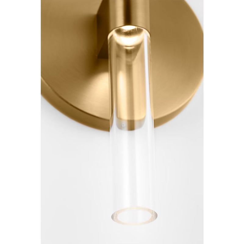 Visual Comfort SLW1082 Silas 10" Tall LED Wall Sconce - Burnished Brass