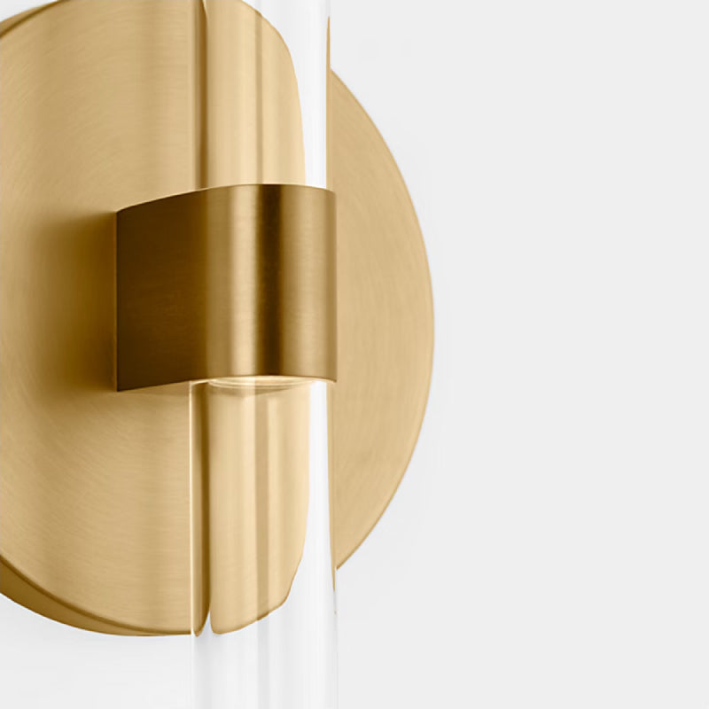 Visual Comfort SLW1092 Silas 18" Tall LED Wall Sconce - Burnished Brass