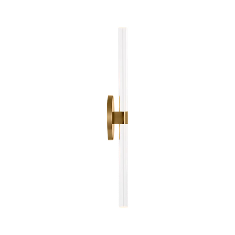 Visual Comfort SLW1092 Silas 18" Tall LED Wall Sconce - Burnished Brass