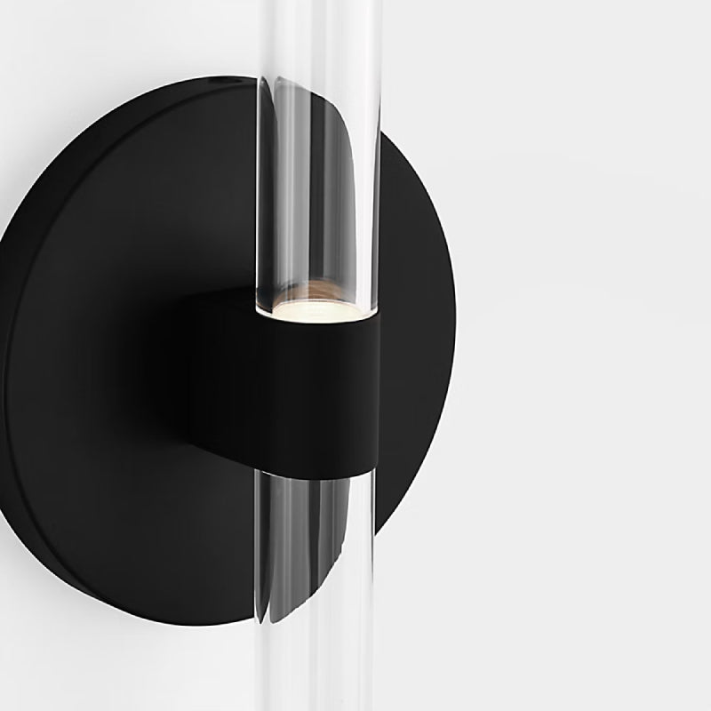 Visual Comfort SLW1092 Silas 18" Tall LED Wall Sconce - Midnight Black