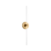 Visual Comfort SLW1102 Silas 24" Tall LED Wall Sconce - Burnished Brass