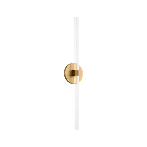 Visual Comfort SLW1102 Silas 24" Tall LED Wall Sconce - Burnished Brass